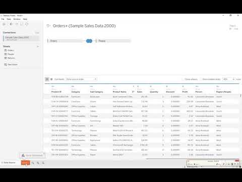 Tableau 04 การตั้งค่าประเภทของข้อมูล