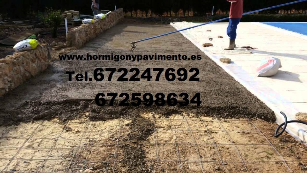 Como Se Hace Hormigon Impreso EL CHARCON,Murcia Tel.672247692