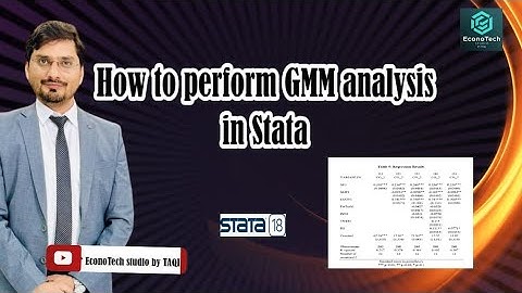 How to Perform GMM Technique on Stata | Step-by-Step Tutorial
