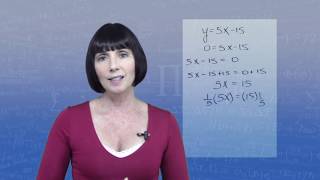 Math Bytes w/ Allison: Example - Finding X- and Y-Intercepts of a Linear Equation Profile