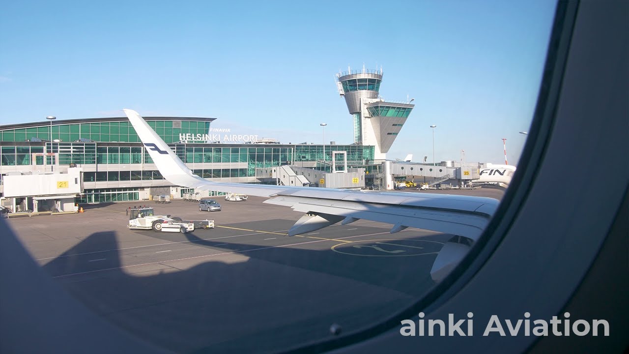 Finnair A321 Helsinki (HEL) takeoff