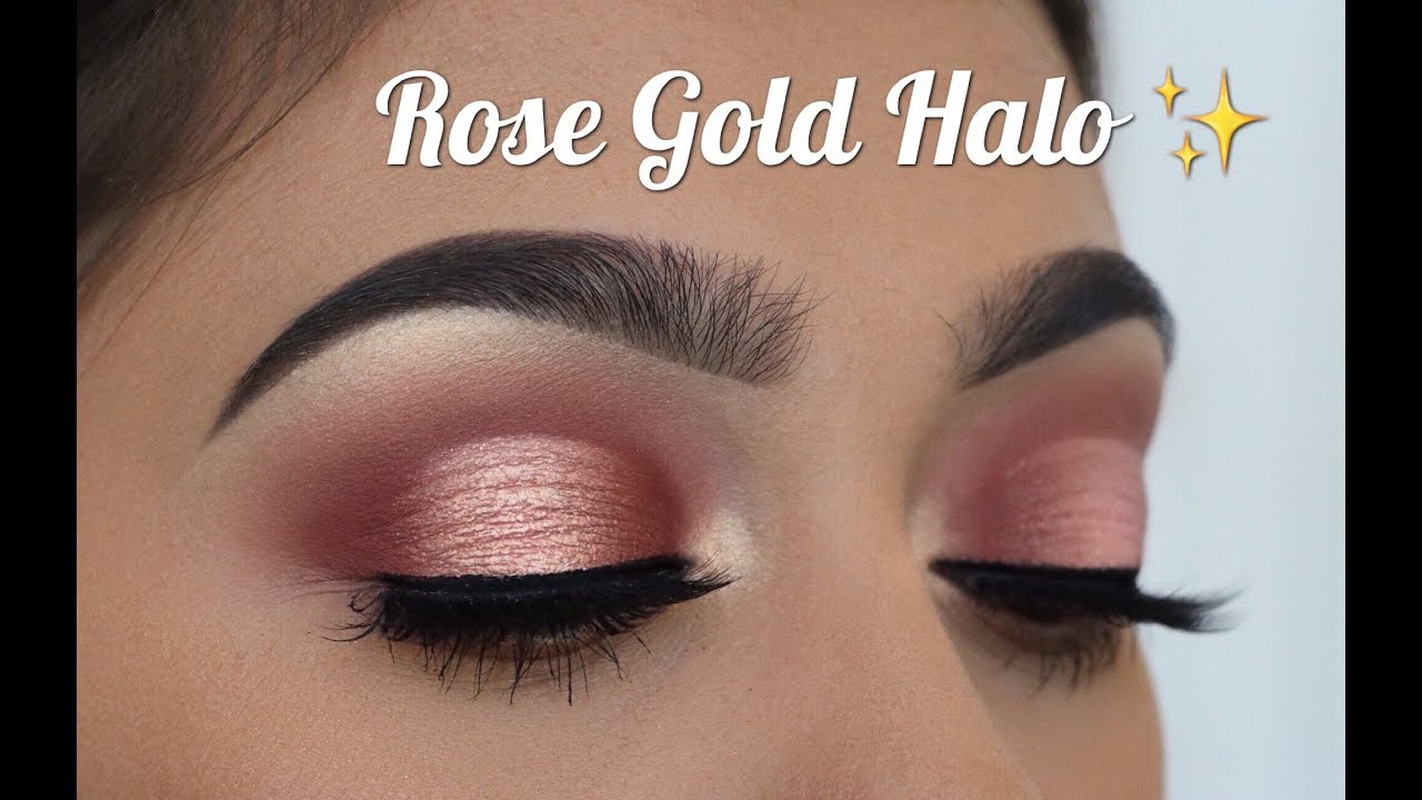 How To Rose Gold Halo Cut Crease YouTube
