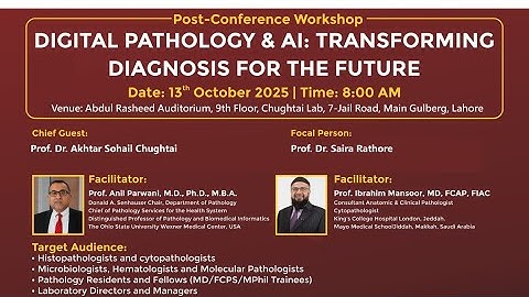 From Microscope to AI&Machine Learning: The Future of Digital Pathology |Prof. Anil Parwani Part II”