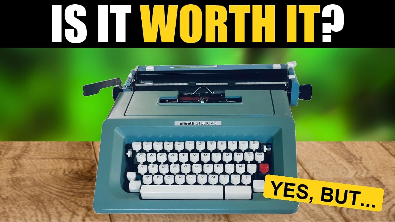 Olivetti Studio 46 is it worth it? Typewriter review - YouTube