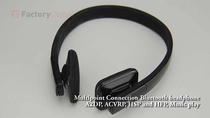 BA-HS1800 Multipoint Connection Bluetooth headphone, A2DP, ACVRP, HSP and HFP, Music play, White