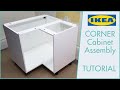 DIY. Assemble IKEA Cabinet (Corner Cabinet). Full Tutorial