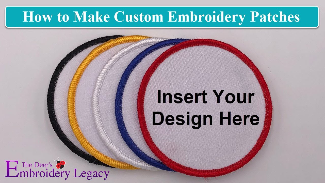 How to Make Custom Embroidery Patches 🧵 - YouTube