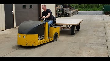 Front Steer Tugger Carts - Featuring Cart Delivery Options -- Material Handling Cart