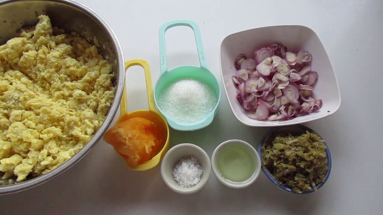 วิธีทำไส้ขนมเทียน ไส้เค็ม