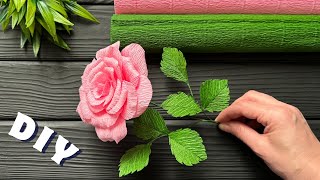 How to Make Rose Paper Flower DIY Paper Craft Ideas Decoration Tutorial