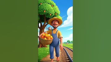 The Farmer, The Monkey & The Mango Tree" 🌴#ai #farmer
