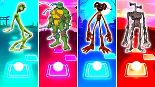 Alien Dance 🆚 Ninja Turtles 🆚 Dog Day 🆚 Siren Head | Tiles Hop. 🎶Who Is Best?