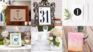 10+ Free, Printable Wedding Table Numbers Information