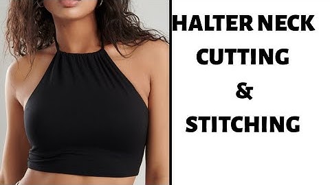 Halter Neck Top | Crop Top // Pattern Drafting | DIY | Cutting and Stitching | Summer Sewing ideas