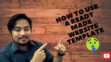HOW TO USE A READY MADE WEBSITE TEMPLATE | BUILDERALL