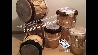 Ritmo CUMBIA 80 Bpm / CUMBIA Rhythm -JAM TRACKS- 🎧🎶 Percusión Tradicional/Backing Track
