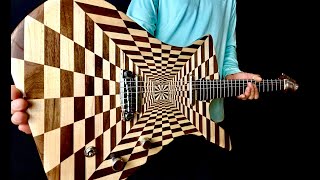 Optical Illusion Guitar Build 3D Wood