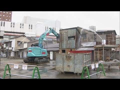 「北九州市民の台所」旦過市場の再整備　解体工事始まる　２度の大火で１年半遅れ　新たな商業施設は２０２５年度末に完成予定