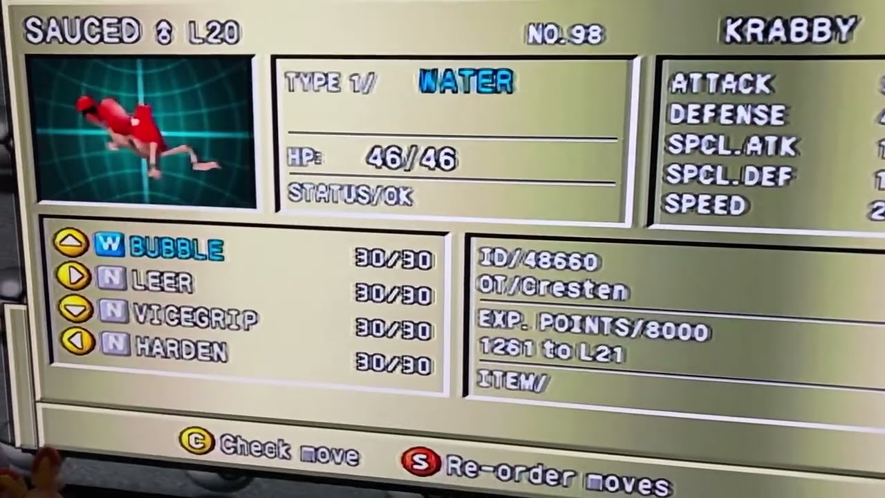 Pokémon stadium 2 color variety team