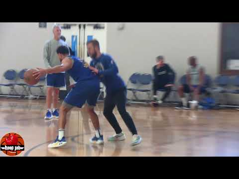 Steph Curry Step Back Shooting Training Workout At Warriors Practice. HoopJab NBA