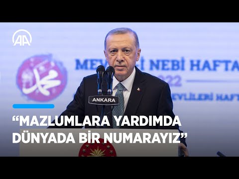 Cumhurbaşkanı Erdoğan: Mazlumlara yardımda dünyada bir numarayız