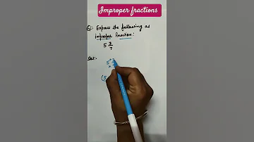How To Write In Improper Fractions Shorts Youtube Shorts Fractions Mathematics 