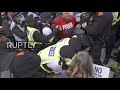 UK: Tensions high as police arrest protester at coronavirus skeptics rally in London