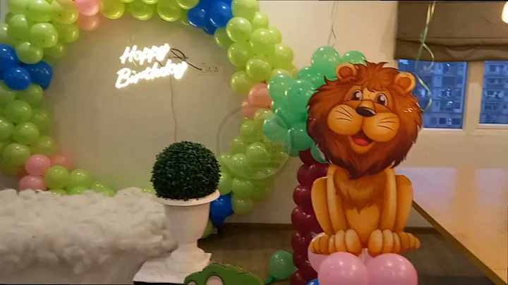 Jungle Theme First Birthday Party Decor | Birthday Party Organisers In Patna, Bihar