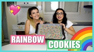 Προσπαθήσαμε να φτιάξουμε RAINBOW COOKIES | katerinaop22