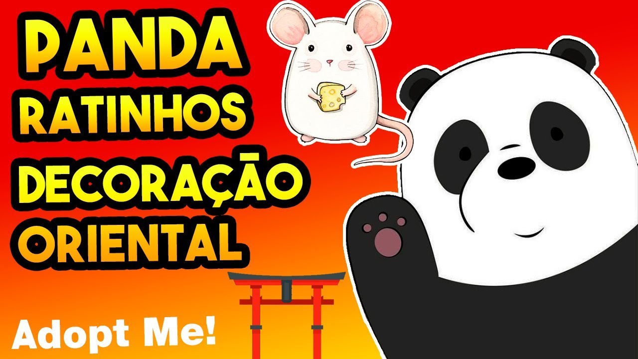 🐼 PET PANDA 🐭 RATO DOURADO 🎎 MÓVEIS ORIENTAL 🎉 ADOPT ME