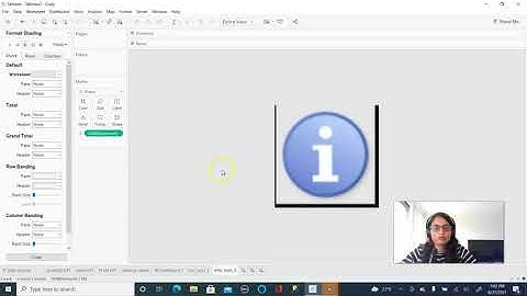 Tableau KPI dashboard with info icons