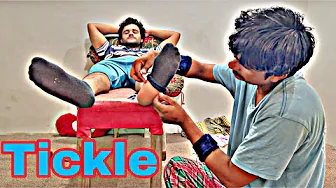 ASMR FEET TICKLE WEARING SOCKS 🧦