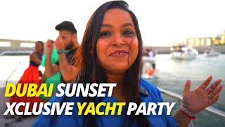 Luxury Dubai Sunset Yacht | BBQ Dinner Sunset Dubai Marina | Xclusive Yacht