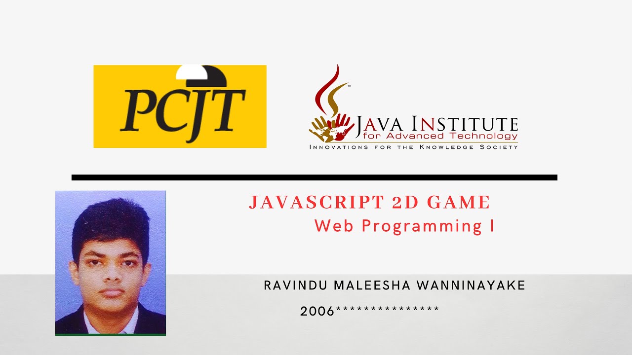 Java script 2D game submission - YouTube