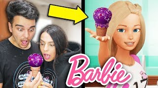 We Tried Following A Barbie Vlogs Cooking Tutorial. (DIY BARBIE CAKE POPS COOKING HACKS)