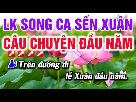 Karaoke Liên Khúc Nhạc Xuân Song Ca Beat | Câu Chuyện Đầu Năm | Tâm Sự Nàng Xuân