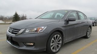 2013 Honda Accord Sport Start up, Walkaround and Vehicle Tour