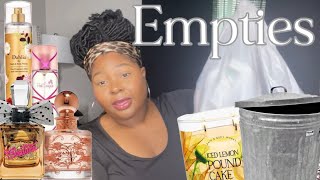 HUGE EMPTIES‼| LETS SEE WHAT I BEEN LOVING LATELY  PERFUMES|BODY CARE| CANDLES #fragrances