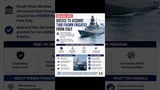 Greek Prime Minister says Greece will acquire two FREMM frigates from Italy