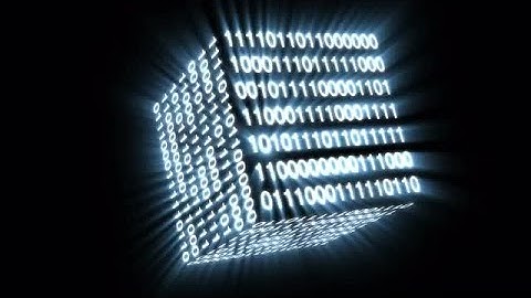 Matrix Binary Cube Of Power Stock Motion Graphics