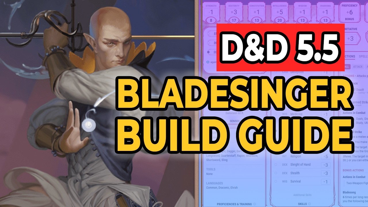 How To Build a Bladesinger Wizard (D&D 5.5)