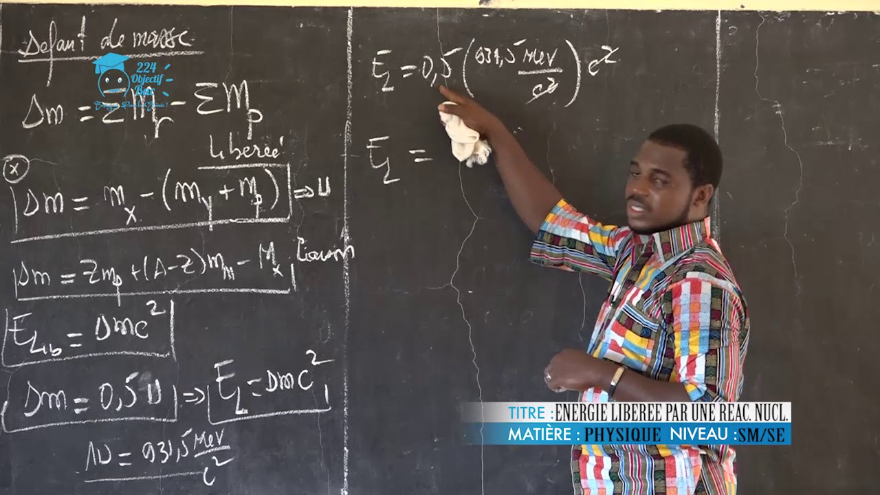 COURS DE PHYSIQUE - TSM - TSE   - ENERGIE LIBEREE PAR UNE REACTION NUCLEAIRE