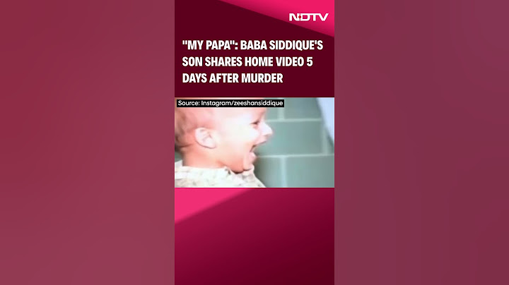 बाबा सिद्दीकी की मौत | "मेरे पापा": बाबा सिद्दीकी के बेटे ने हत्या के 5 दिन बाद घर का वीडियो शेयर किया