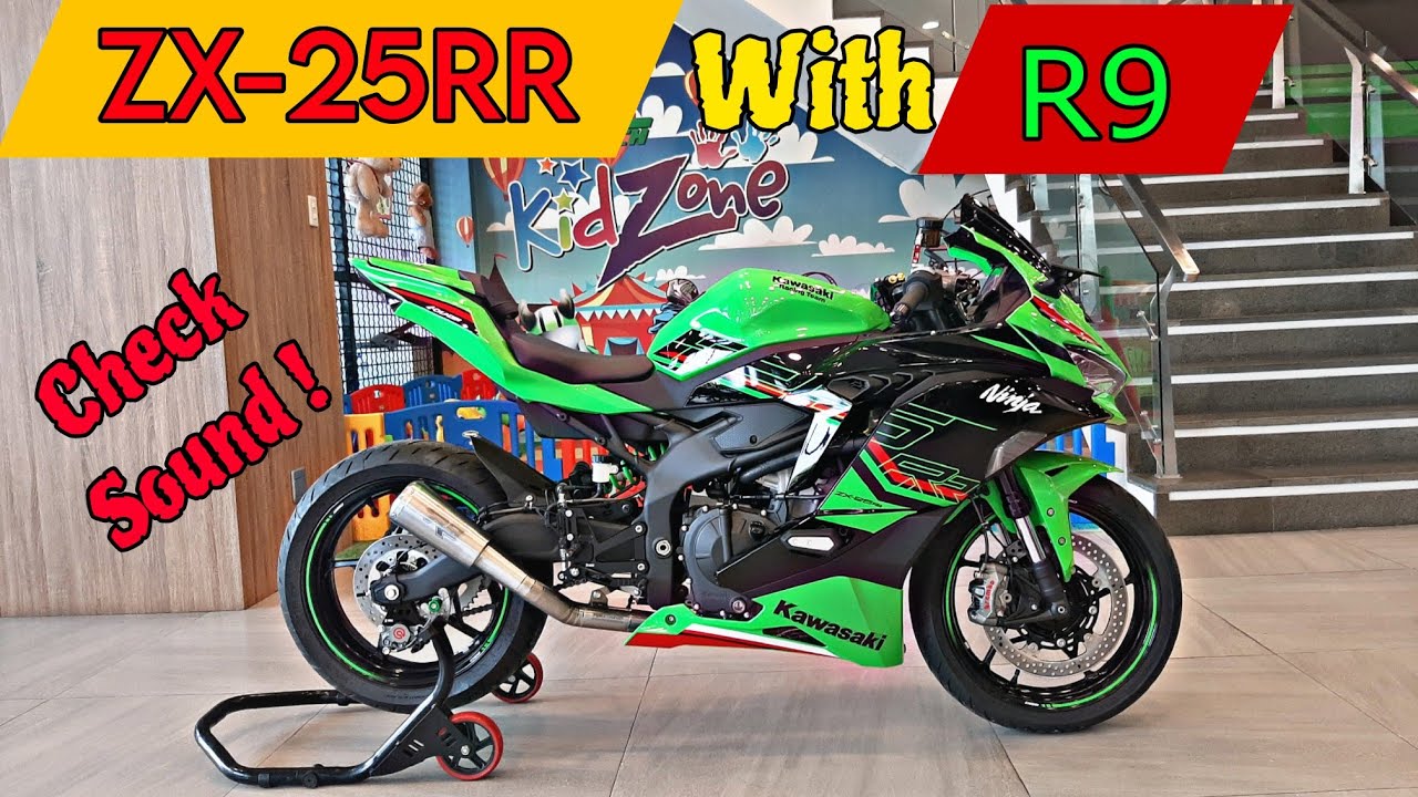 LIGHT UP! ZX-25RR with R9 M2 Titanium Exhaust | Check Sound and