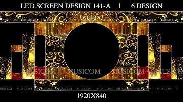 329. Led Screen design 141- A | 6 variants | Led Mapping | By Musicom