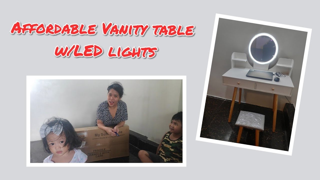 SCANDINAVIAN VANITY TABLE WITH CHAIR | FAILED UNBOXING + REVIEW