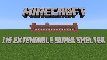 Minecraft 1.16: How To Make Extendable Super Smelter / 2 Minute Tutorial