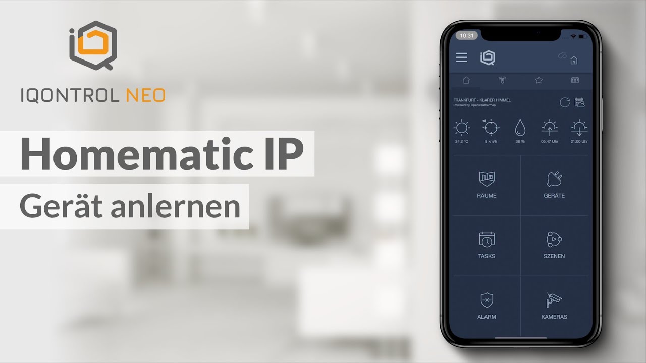 IQONTROL NEO QuickTipp: Homematic IP Gerät anlernen
