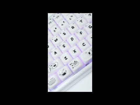 Maorbeng X100 PRO 🐾 soft, quiet membrane thocks in pure white