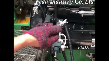 FEDA High-precision thread rolling machine for making external thread on ball studs #machine #tools